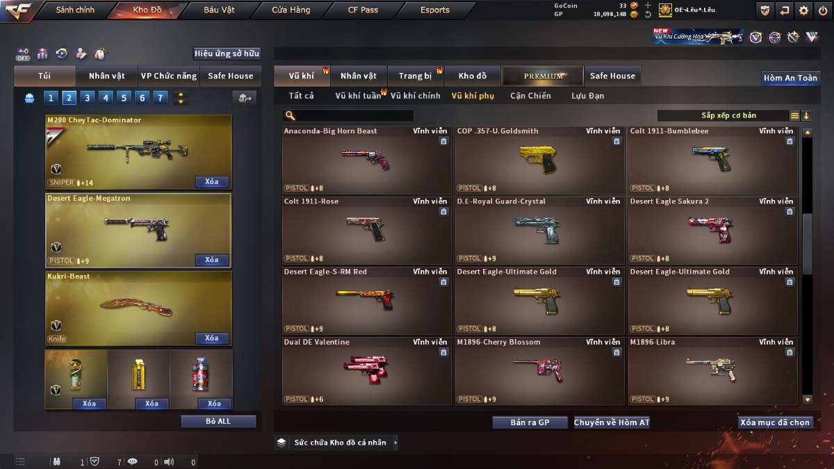 shop acc cf uy tin gia re